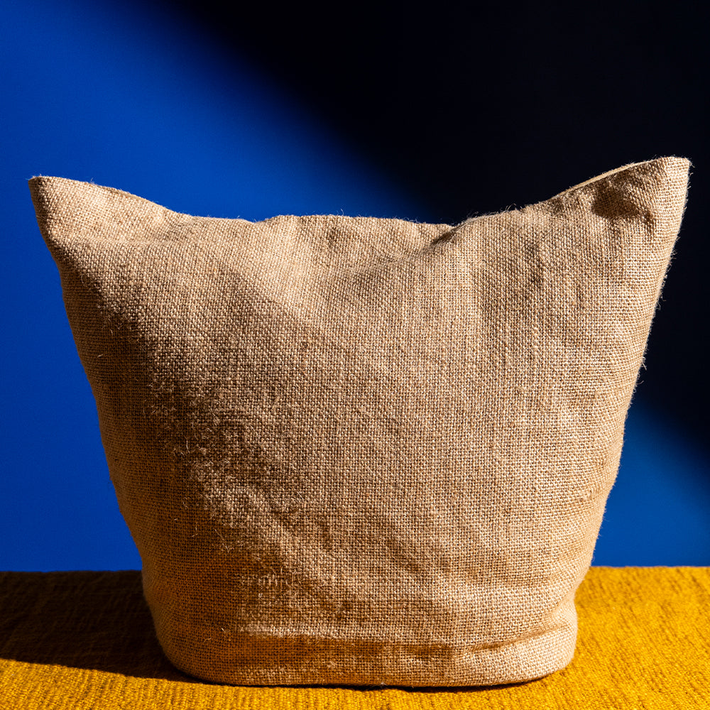 Handcrafted Jute Shopper Tote Bag – Cotton Blend, Embroidered, Spacious, Perfect for Shopping and Beach