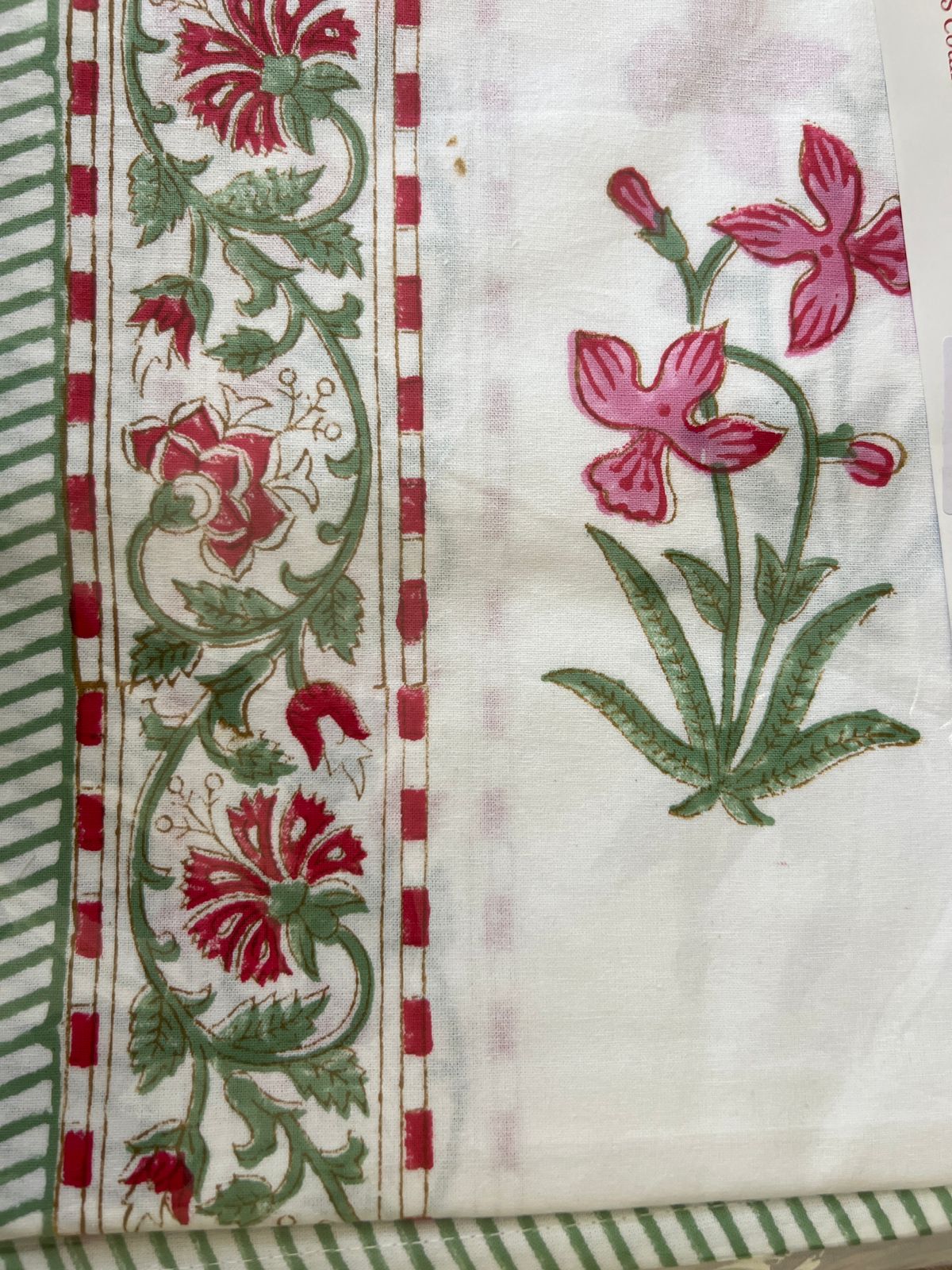 True Hand Block Print Bedsheet