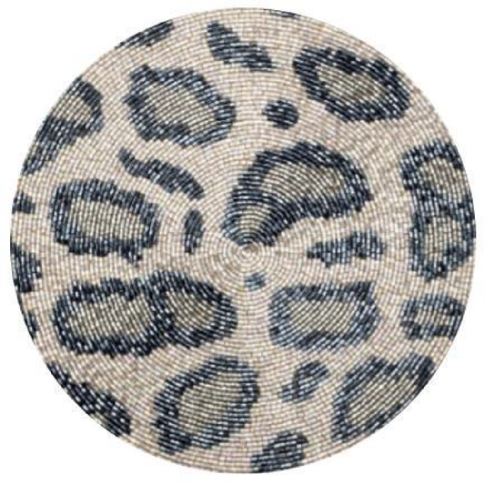 Beaded round shaped placemat